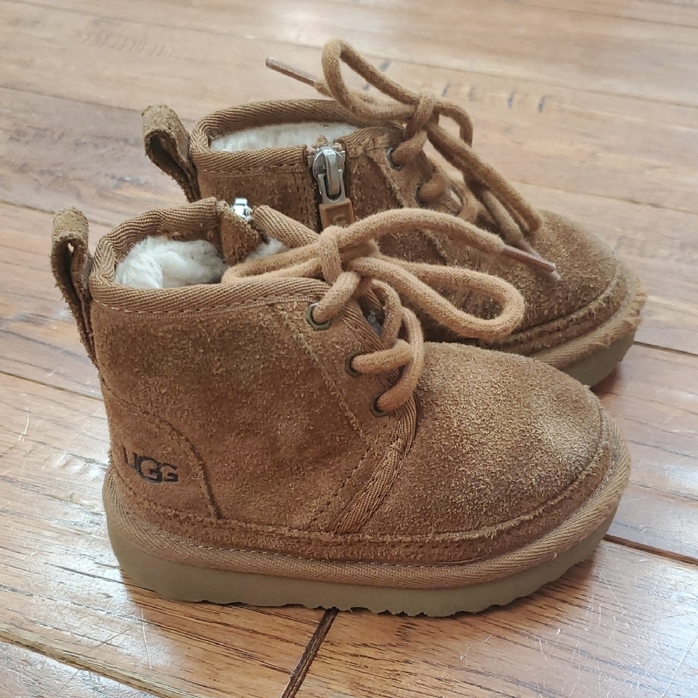 UGG Neumel Tan Zip Booties